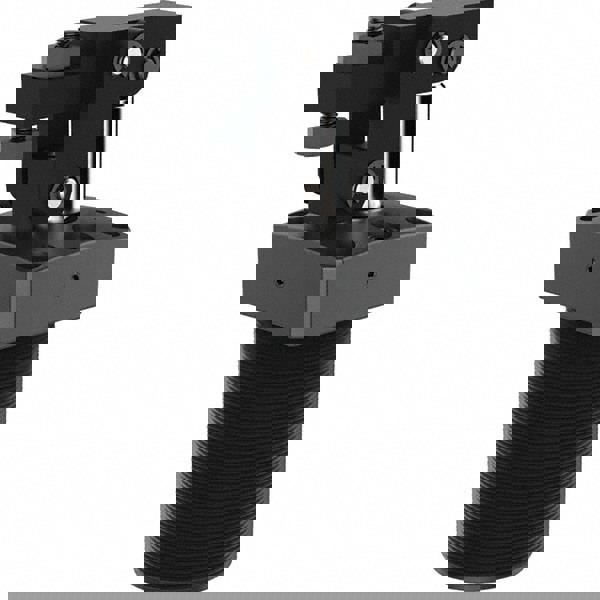 Air Swing Clamp: 64 lb Clamp Force, Straight Pull Swing, 0.12